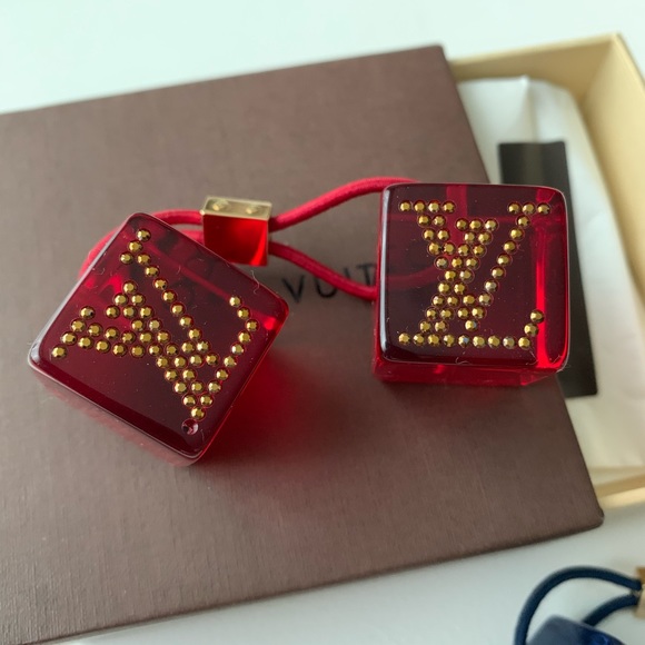 [NIB] Louis Vuitton Hair Cubes with crystals - Picture 2 of 5